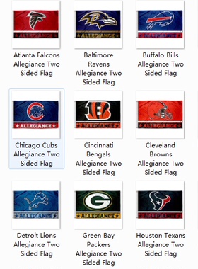 Football NFL Team USA Flag酒吧摇滚会所球迷会场装饰海报旗帜