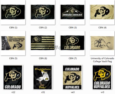 Colorado Buffaloes Flag科罗拉多大学水牛队球迷旗帜