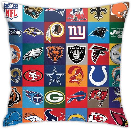 nflpillow客厅沙发汽车抱枕套