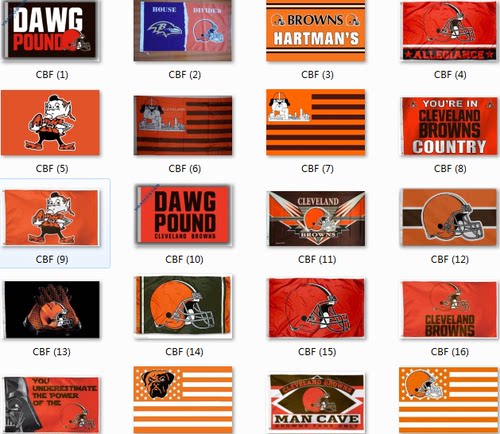 Football Cleveland Browns Flag克利夫兰布朗球迷装饰旗帜挂毯