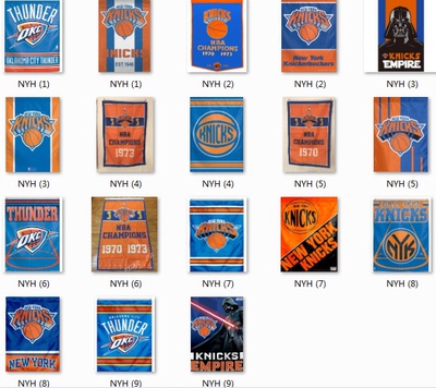 New York Knicks Part Flag纽约尼克斯队蓝球球迷俱乐部装饰旗帜