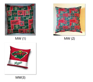 Cover Minnesota Wild Pillow NHL明尼苏达荒野队球迷抱枕套