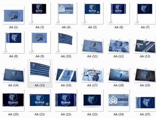 Memphis Grizzlies Home Flag孟菲斯灰熊队球迷旗帜