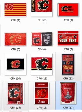 NHL Calgary Flames Flag卡尔加里火焰队队球迷会场宿舍装饰旗帜