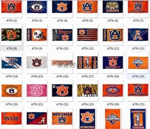 Auburn Tigers Flag奥本大学老虎队球迷装饰旗帜