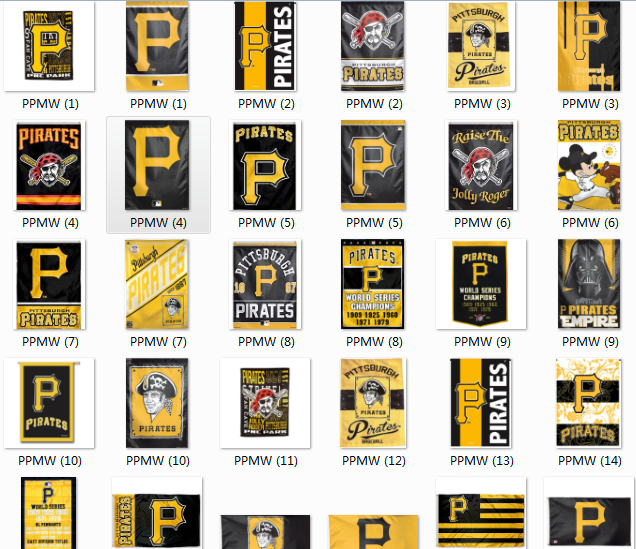 Baseball Pittsburgh Pirates Flag匹兹堡海盗队海报旗帜车旗 运动/瑜伽/健身/球迷用品 棒球球迷用品 原图主图