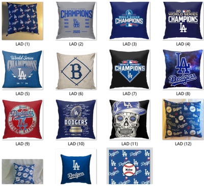外贸Los Angeles Dodgers Pillow Cover洛杉矶道奇队球迷抱枕套