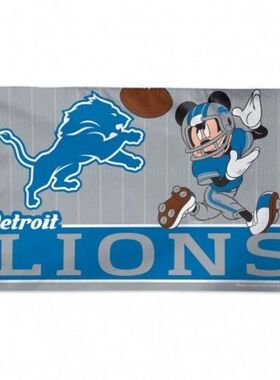 2018新款橄榄队旗帜NFL Detroit Lions Flag订制MLB NHL NBA