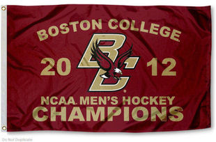 Boston College NCAA Hockey NationalChampions大学名校校旗海报