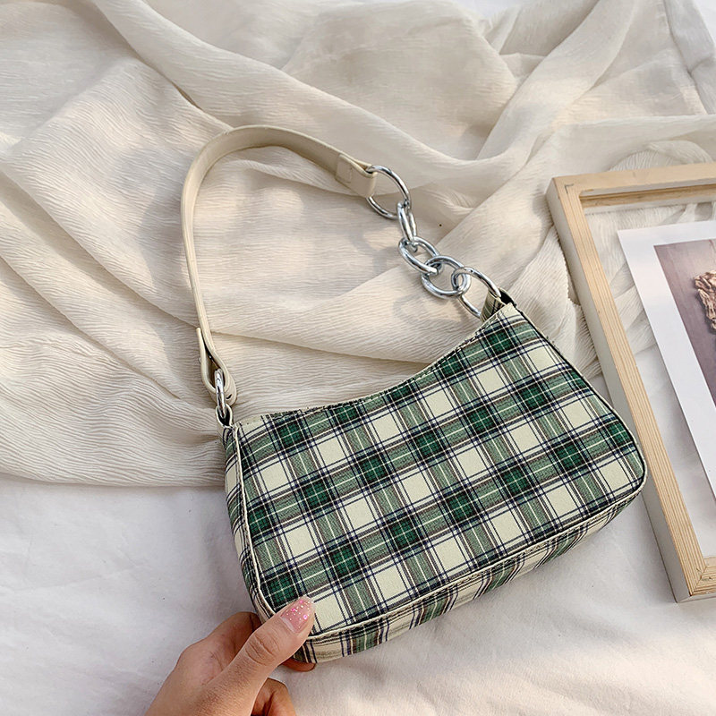 France lattice Retro Baguette bag 2020 Popular new pattern All-match fashion The single shoulder bag Western style Underarm bagin the Leather/Lady bags/Men's bag, Phone package  category - from Buy2taobao.com to provide professional Taobao agent buy service