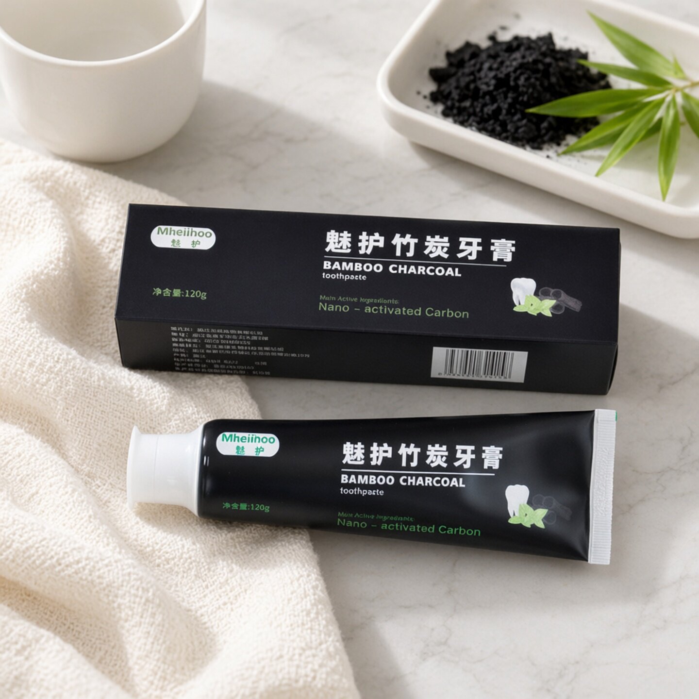2支装mheiihoo魅护牙龈口腔竹炭