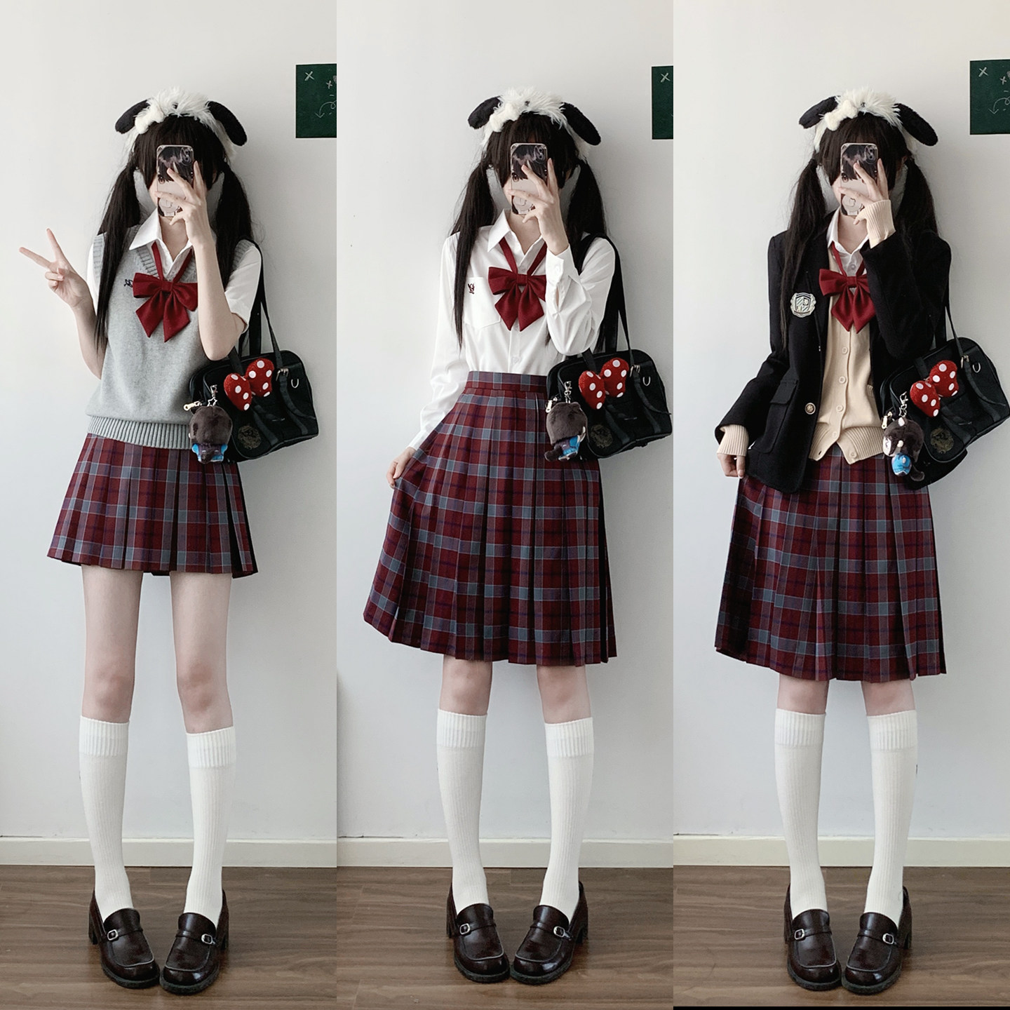 春日铃奈/瞳福掌柜jk制服格裙红豆冰TR校供感红格学院风55长裙,模玩/动漫/周边/娃圈三坑/桌游,JK制服/DK制服/学生装cos,淘宝优惠券,粉丝福利购,淘宝优惠卷