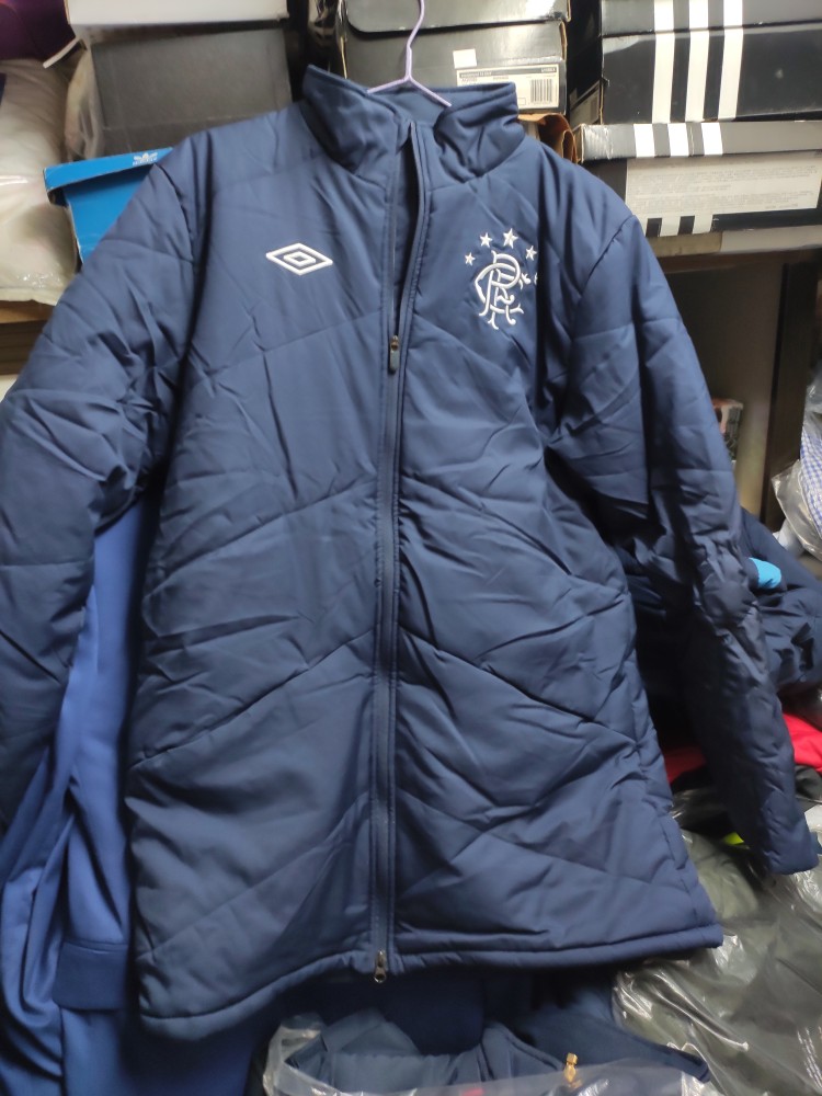 um苏格兰超格拉斯哥流浪者队球员版男棉衣棉服