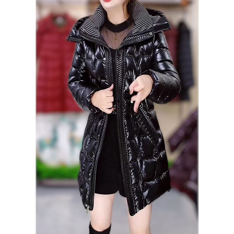 亮面免洗棉服女2025冬季新款