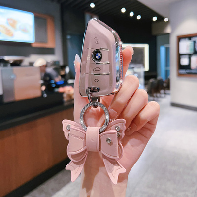 适用于宝马5系钥匙套530壳1系2系3系7x1x2x3x4x5包6刀锋扣325li女