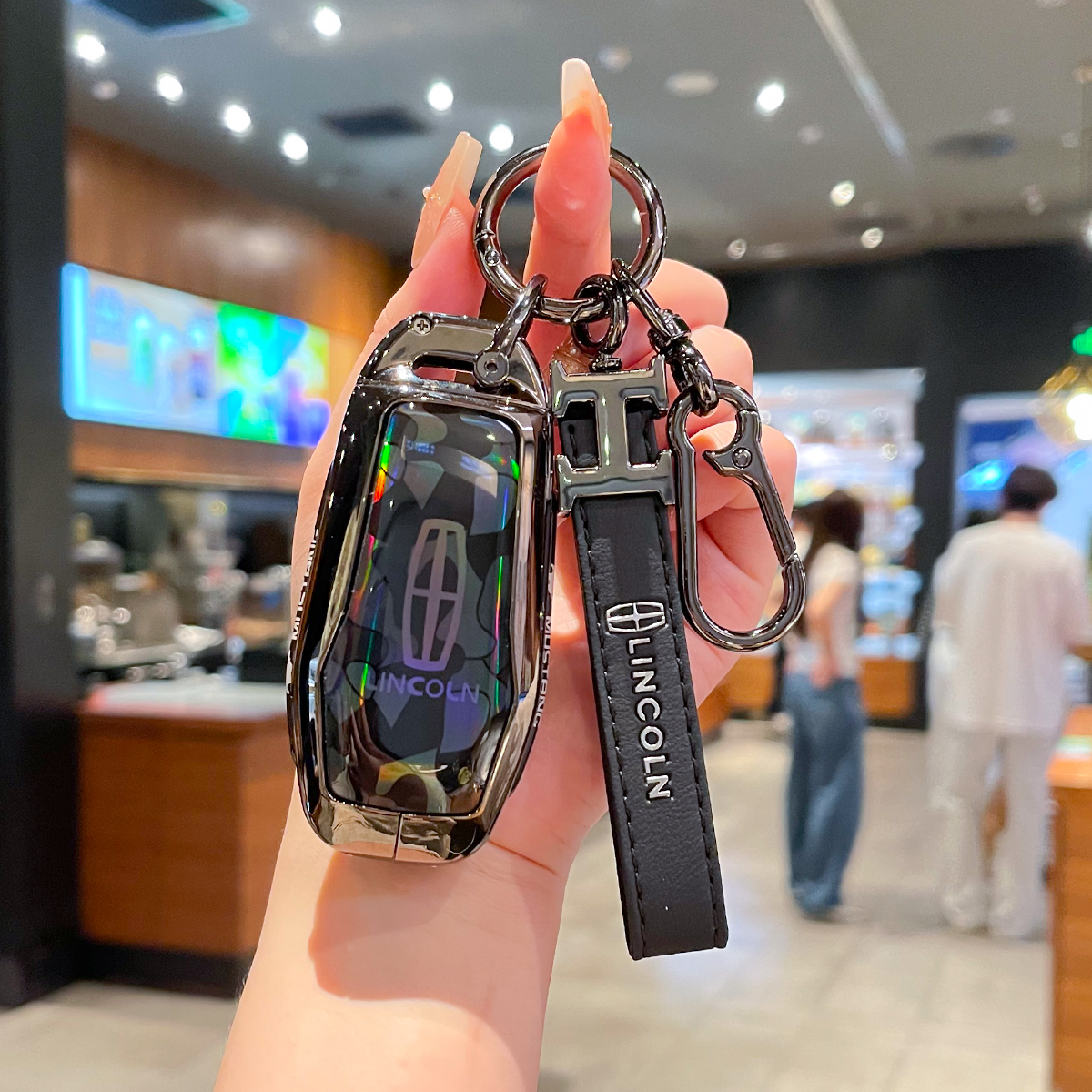 适用老款13-17款林肯MKX钥匙套MKC壳大陆MKZ车全包航海家冒险家扣