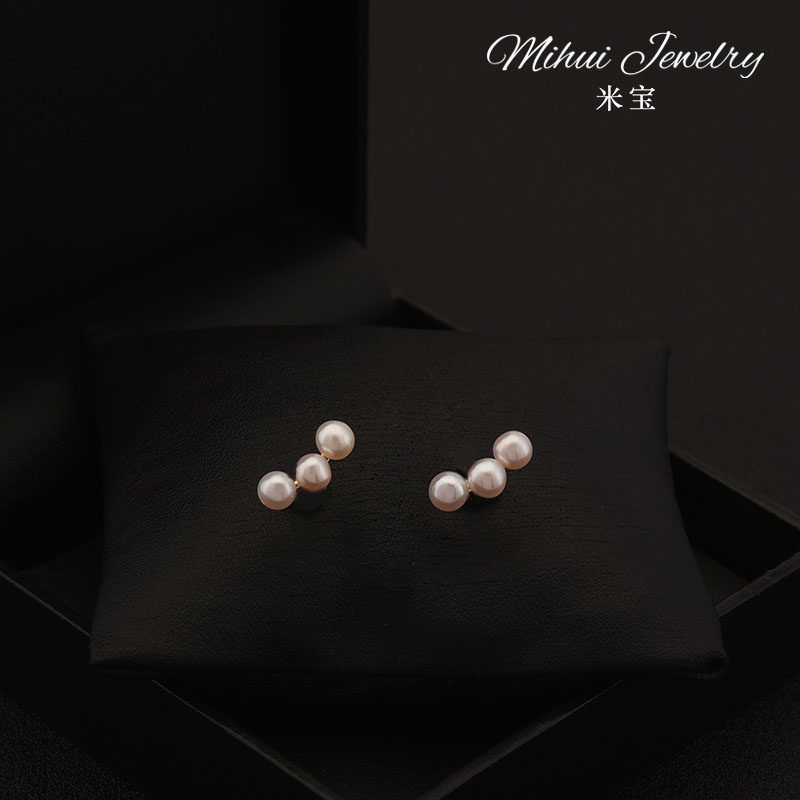 우아한 천연 담수 진주 칼라 칼라 작은 단추 셔츠 드레스 여성을위한 노출 방지 고정 단추 브로치