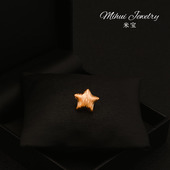 收领口固定扣复古精致星星迷你胸针休闲衣服搭配饰品西装 高档领针