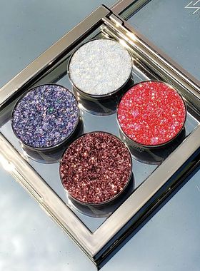 现货Nabla Miami Lights Glitter四色眼影盘大亮片