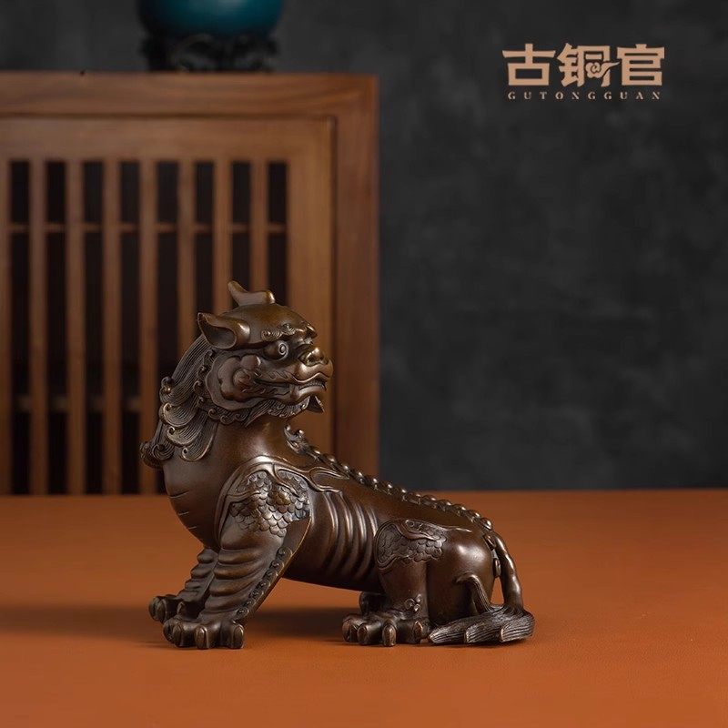 九华山地藏王坐骑像摆件铜谛听貔貅客厅玄关电视柜博古架工艺礼品,家居饰品,装饰摆件,淘宝优惠券,粉丝福利购,淘宝优惠卷