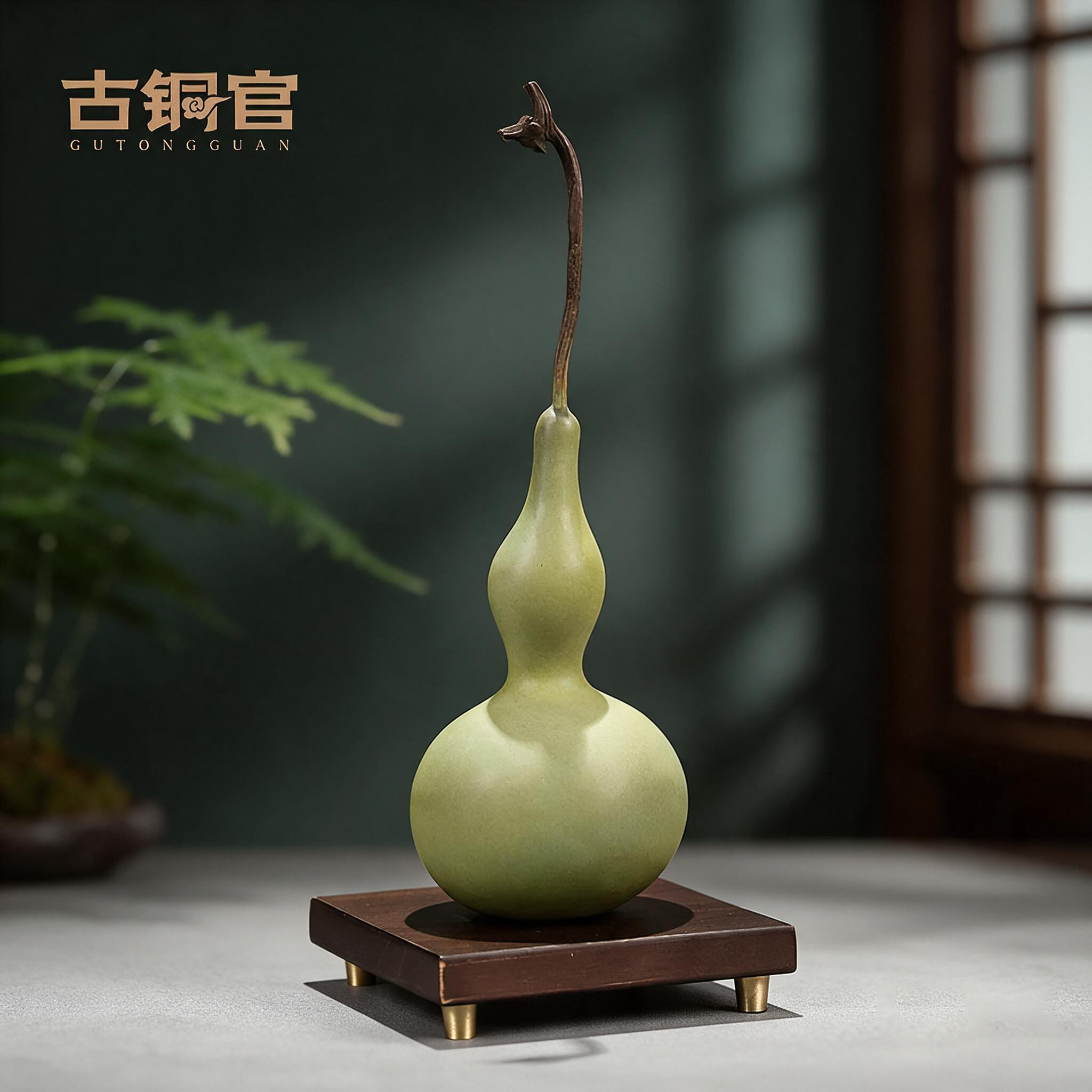 黄铜葫芦摆件天然福禄寿文创客厅礼品中式文玩工艺品艺术品礼物