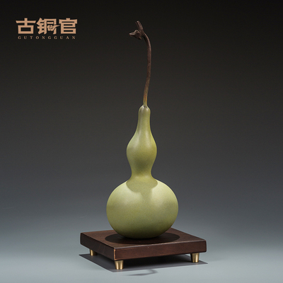 黄铜葫芦摆件天然福禄寿文创客厅礼品中式文玩工艺礼品摆饰艺术品