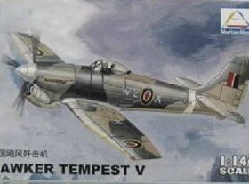 小号手军事飞机拼装模型航模 1/144英国飓风歼击机 战斗机80405