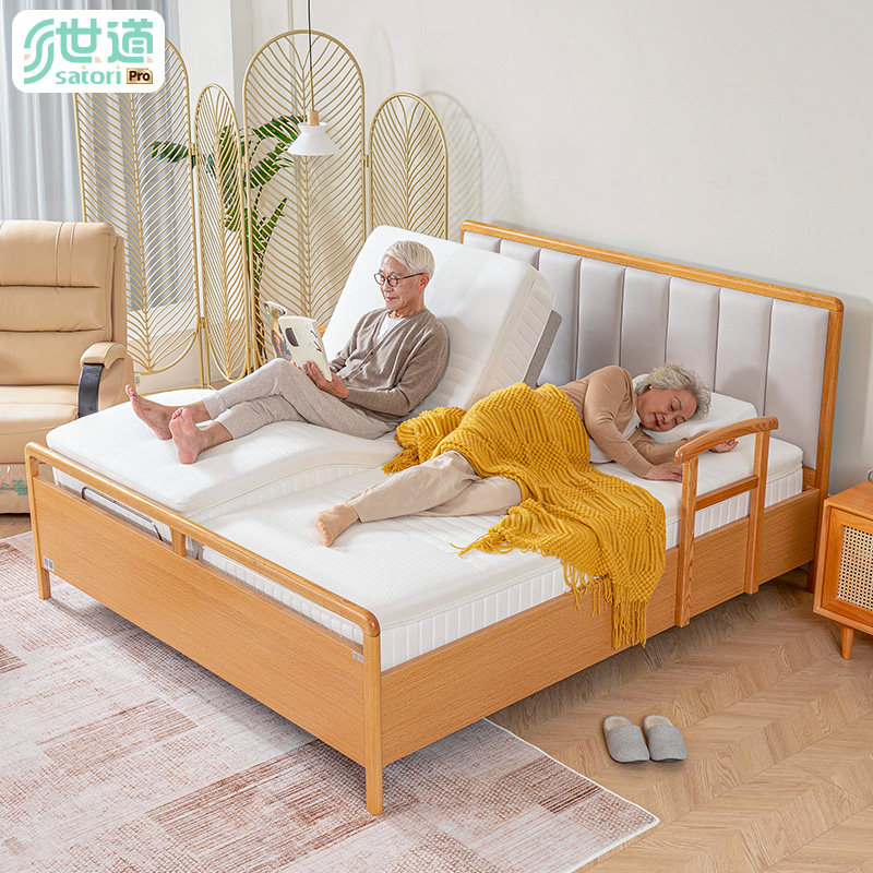 世道适老床电动智能床多功能双人床零重力两件式电动床