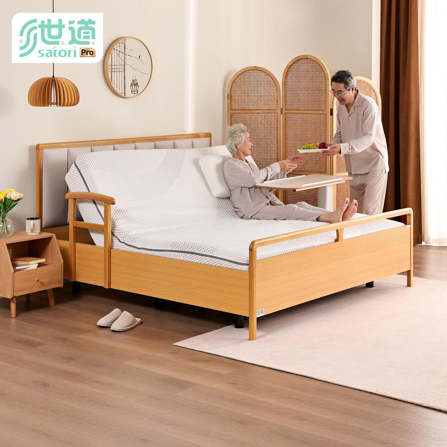 世道弧形护脊电动护理床免费安装图片