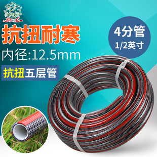 朗祺蛇皮管软管防爆家用园林浇花浇水高压塑料防冻水管4分pvc橡胶