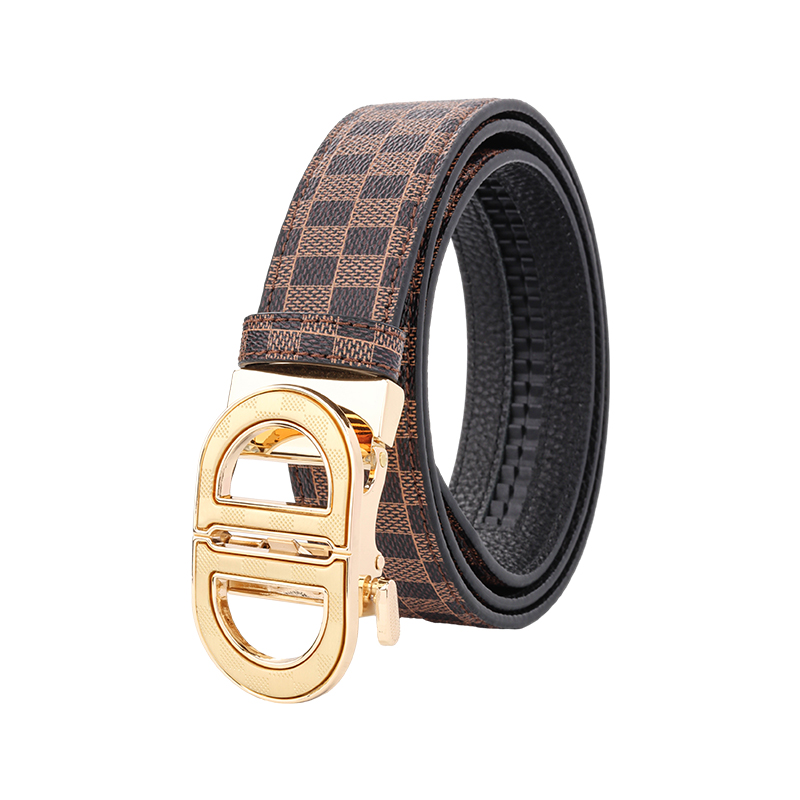 男生皮带年轻人自动扣男款潮流真皮高档品牌美式学生款新款百搭