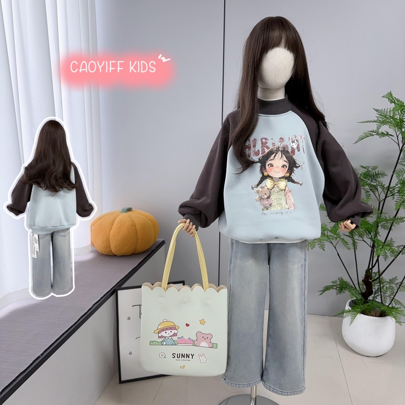 嗨大E小e冬季女童棉韩版卫衣