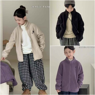 儿童校服神器男女童奥粒绒保暖外套潮5020 新款 大E小e童装 2025冬季