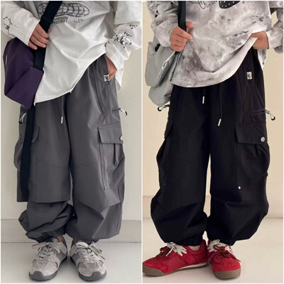 嗨大E小e童装韩版男女童工装裤