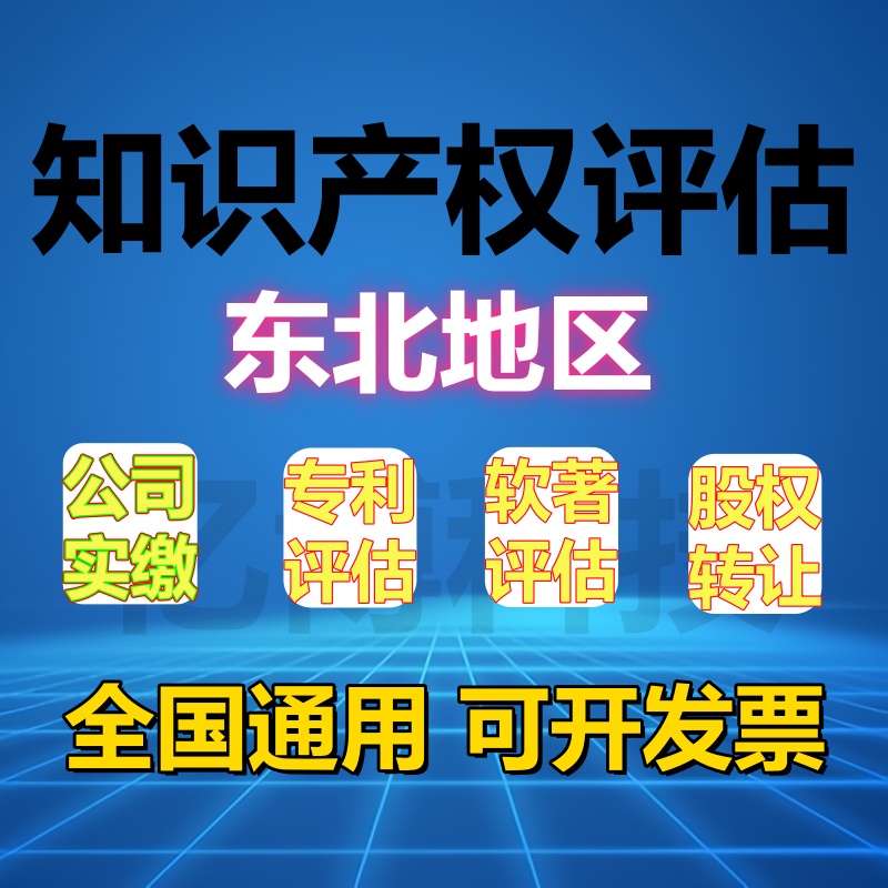 东北地区无形资产专利软著评估报告实缴入资资产评估知识产权价格