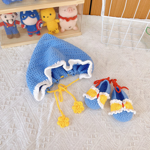 乐织宝宝鞋子帽子婴儿套装材料包