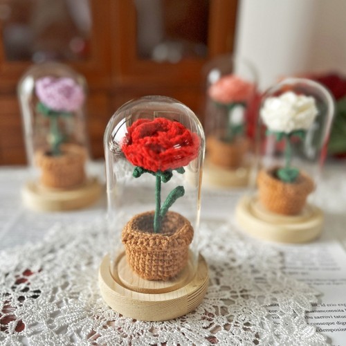 乐织手工diy玫瑰花盆栽材料包