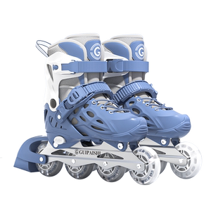 溜冰鞋男童轮滑鞋儿童女童男孩6-12岁滑冰初学者全套装滑轮旱冰鞋