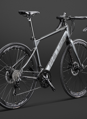 菲利普公路车自行车青少年变速轻便超轻成人平把赛车男士女款单车