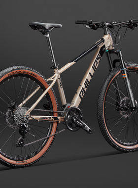 菲利普山地自行车男款成人青少年变速铝合金女式减震越野学生单车