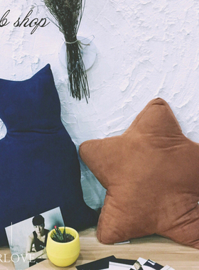 外贸日单日系创意手工抱枕沙发靠垫麂皮绒动物办公室汽车腰靠摆件