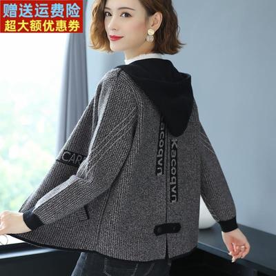 妈妈春装外套连帽2025新款中年时尚年轻休闲洋气高贵春秋短款气质