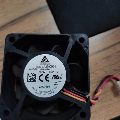 台达 6025 24V 0.33A 三线大风量双滚珠散热风扇 6CM QFR0624UH