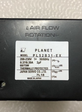 PL52B31-EX PL52B31 KH3-91532 PL74B31S-902 SERVO 220V散热风扇