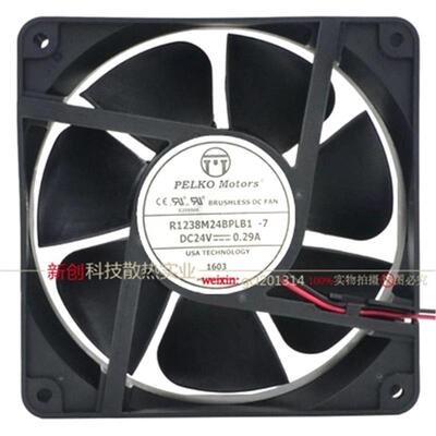 PELKO Motors R1238M24BPLB1-7 24V 0.29A 12cm 变频器 散热风扇