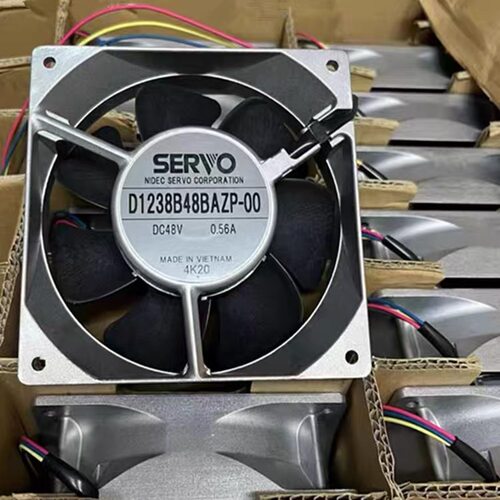 伺服SERVO 12CM D1238B48BAZP-00 48V 0.56A 铝框 大风量散热风扇