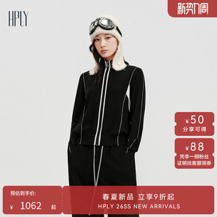 【博主同款】HPLY荷比俪2025冬新款绵羊毛山羊绒混纺羊毛衫开衫