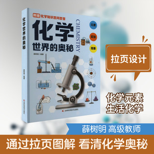 化学世界的奥秘 吉林科学技术出版社 薛树明 编 化学元素周期表、化学反应方程式-拉页 科普百科