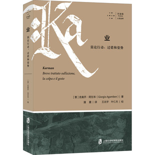 业 简论行动、过错和姿势 上海社会科学院出版社 (意)吉奥乔·阿甘本 著 潘震 译