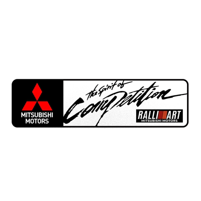 三菱evo拉力艺rallyart反光车贴
